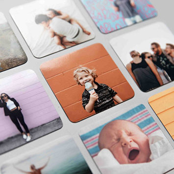 הדפסת תמונות על מגנט ריבועי